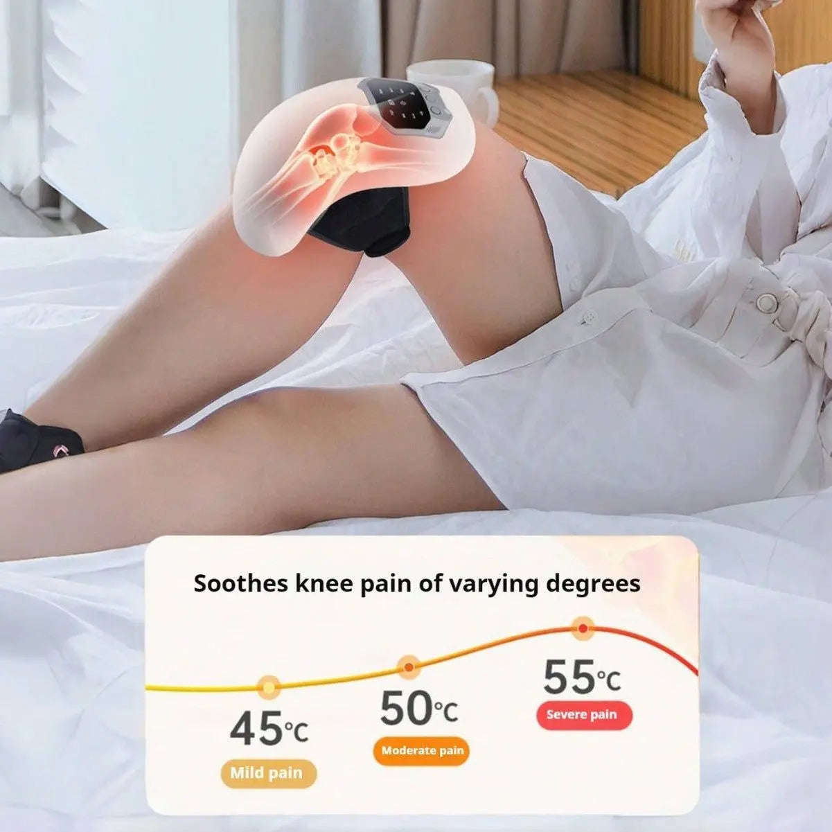 Relief Knee Heating Massager Splashis 2025 wellness trends 5-star rated adjustable knee massager arthritis knee massager arthritis relief at-home treatment best knee massager birthday presents clinical grade clinical results compact therapy