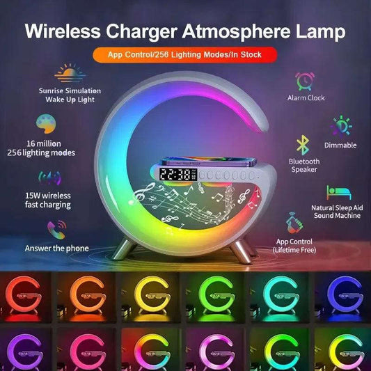 RGB Alarm Clock & Wireless-Home Office Storage-Splashis-Splashis