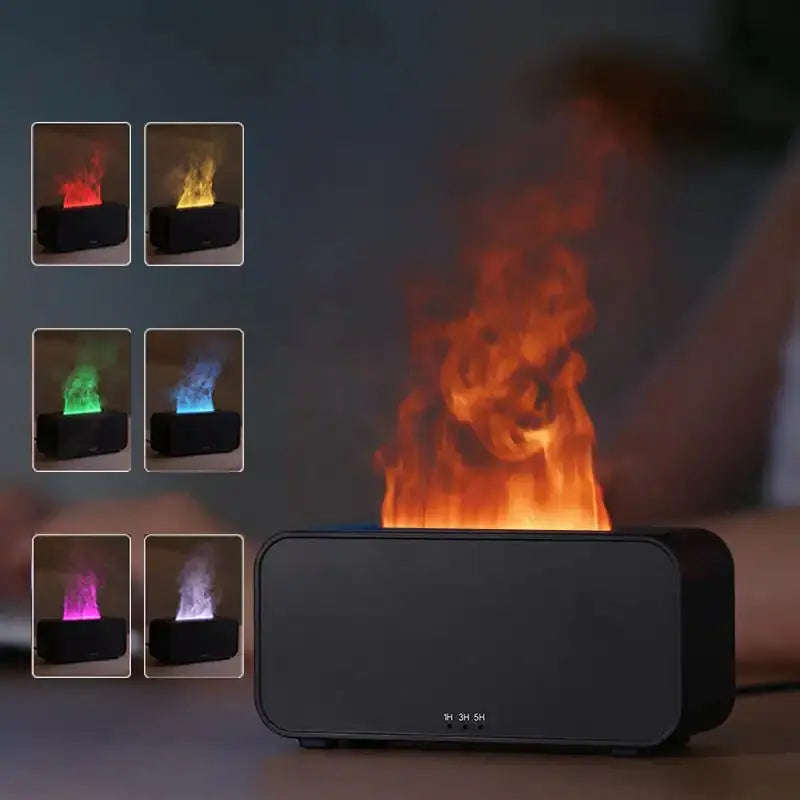 Simulated Flame Humidifier Splashis 3d-flame-humidifier aesthetic-humidifier aesthetic-lighting affordable-luxury air-humidifier air-moisturizer allergy-relief ambient-lighting anniversary-gift anxiety-free-space anxiety-relief
