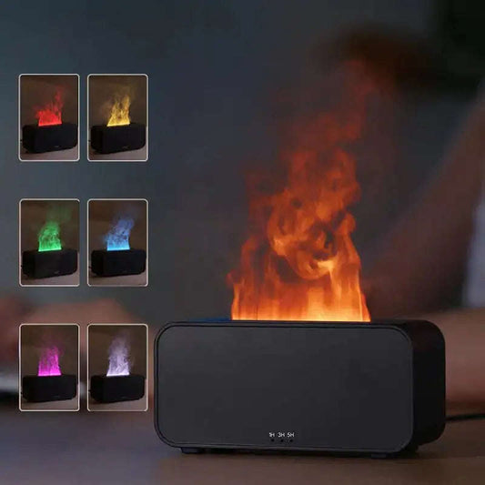 Simulated Flame Humidifier Splashis 3d-flame-humidifier aesthetic-humidifier aesthetic-lighting affordable-luxury air-humidifier air-moisturizer allergy-relief ambient-lighting anniversary-gift anxiety-free-space anxiety-relief
