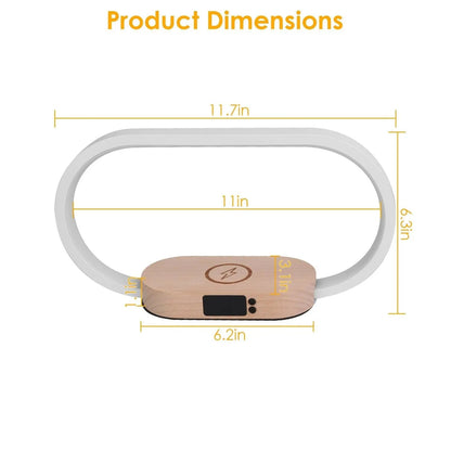 Smart 3-in-1 Wireless Charging Lamp Splashis 10W charger 10w-fast-charging-lamp 3-in-1 lamp 3-in-1-bedside-charging-station 3-in-1-desk-lamp adjustable lamp aluminum lamp aluminum-wood-desk-lamp apartment living apartment therapy bedroom decor