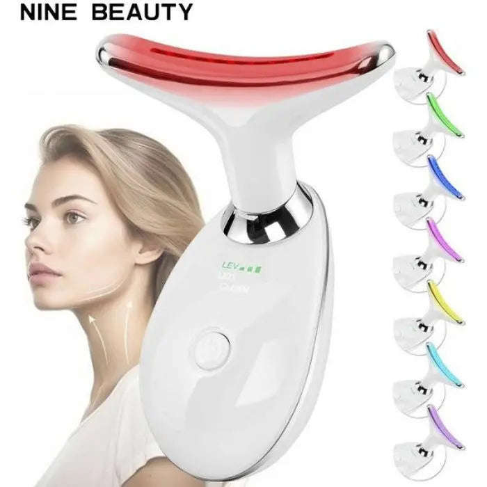 Smart 7-Color LED Neck Rejuvenation Splashis 7 Color LED 7 Color LED Face Device Affordable Beauty Device Anniversary Gift Anti Aging LED Device For Face Anti Aging Skincare Anti Aging Tool Anti Wrinkle Device At Home LED Treatment At Home Spa