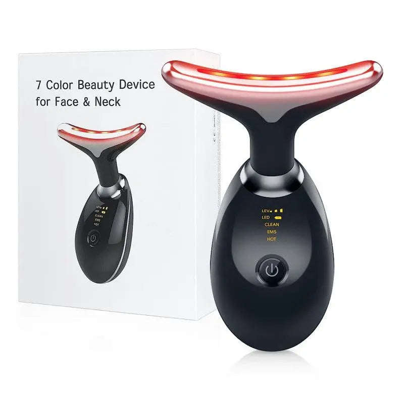 Smart 7-Color LED Neck Rejuvenation Splashis 7 Color LED 7 Color LED Face Device Affordable Beauty Device Anniversary Gift Anti Aging LED Device For Face Anti Aging Skincare Anti Aging Tool Anti Wrinkle Device At Home LED Treatment At Home Spa
