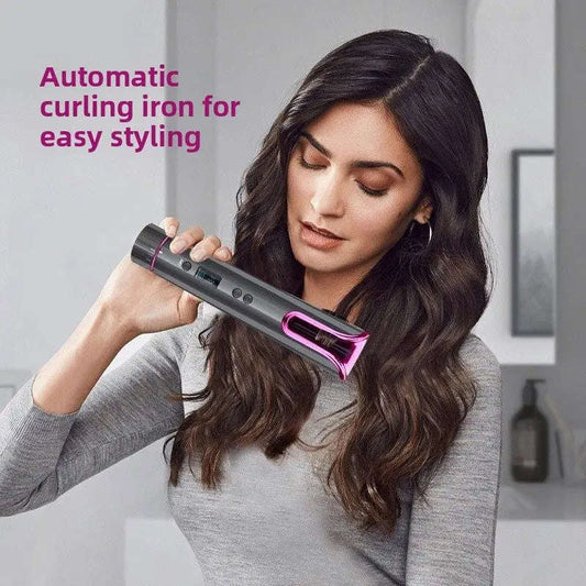 Smart Automatic Hair Curler Splashis 5000mAh Battery 6 Temperature Settings Alternating Curls anti scald curler Anti-Scald Design Anti-Tangle Technology At-Home Salon auto curl Auto Curler auto curling iron Auto Shut-Off automatic curler