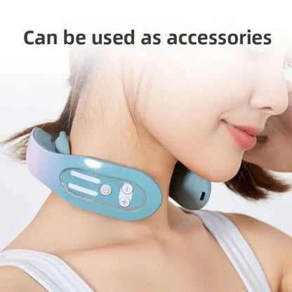Smart EMS Neck Massager with Heat Splashis affordable self-care affordable-wellness best massager Boards: "Pain Relief Solutions" | "Office Wellness Essentials" | "Self Care Must-Haves" | "Travel Health Accessories" | "Work From Home Setup"