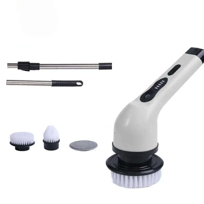 Smart Home Electric Cleaning Brush Splashis 2-Speed Scrubber 2000mAh Battery 25W Power Scrubber 3-Head Scrubber 6-Head Scrubber 9-Head Scrubber Adjustable Handle Affordable Cleaner Airbnb Cleaning All Purpose Cleaner Apartment Cleaning