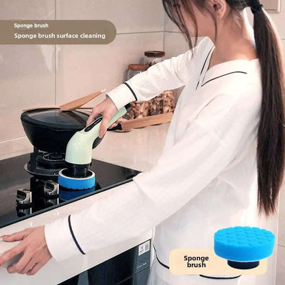 Smart Home Electric Cleaning Brush Splashis 2-Speed Scrubber 2000mAh Battery 25W Power Scrubber 3-Head Scrubber 6-Head Scrubber 9-Head Scrubber Adjustable Handle Affordable Cleaner Airbnb Cleaning All Purpose Cleaner Apartment Cleaning