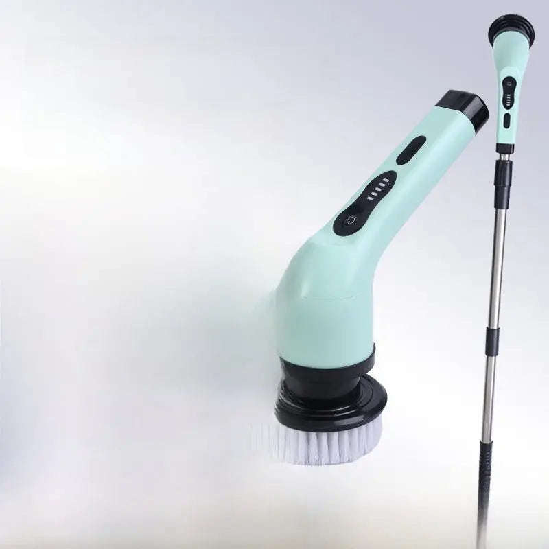 Smart Home Electric Cleaning Brush Splashis 2-Speed Scrubber 2000mAh Battery 25W Power Scrubber 3-Head Scrubber 6-Head Scrubber 9-Head Scrubber Adjustable Handle Affordable Cleaner Airbnb Cleaning All Purpose Cleaner Apartment Cleaning