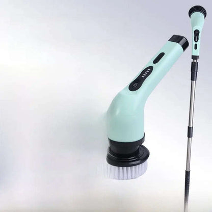 Smart Home Electric Cleaning Brush Splashis 2-Speed Scrubber 2000mAh Battery 25W Power Scrubber 3-Head Scrubber 6-Head Scrubber 9-Head Scrubber Adjustable Handle Affordable Cleaner Airbnb Cleaning All Purpose Cleaner Apartment Cleaning