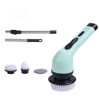 Smart Home Electric Cleaning Brush Splashis 2-Speed Scrubber 2000mAh Battery 25W Power Scrubber 3-Head Scrubber 6-Head Scrubber 9-Head Scrubber Adjustable Handle Affordable Cleaner Airbnb Cleaning All Purpose Cleaner Apartment Cleaning