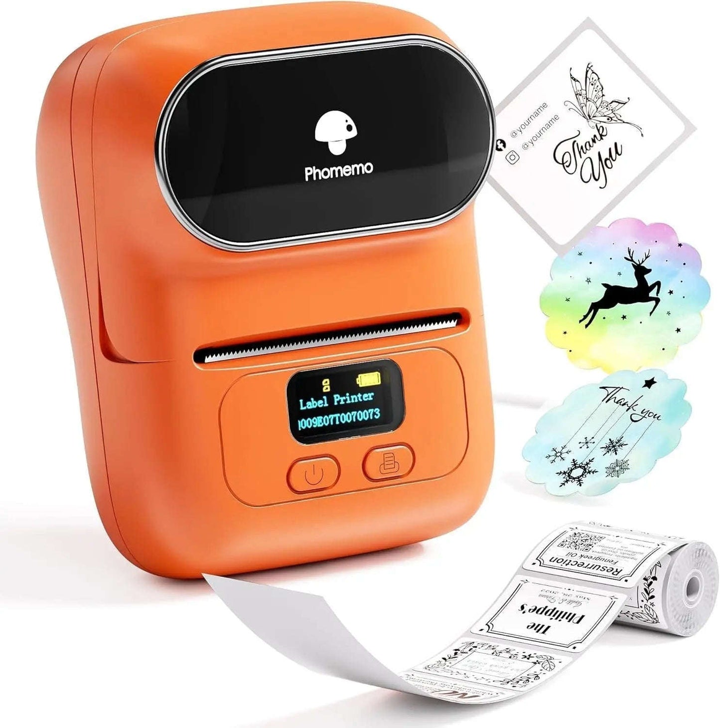 Smart M110 Mini Bluetooth Label Printer Splashis Address Label Printer Affordable Printer Amazon Seller Tools Android Printer App Printer Back To School Bakery Labels Barcode Label Printer Barcode Label Printer Portable barcode printer Battery