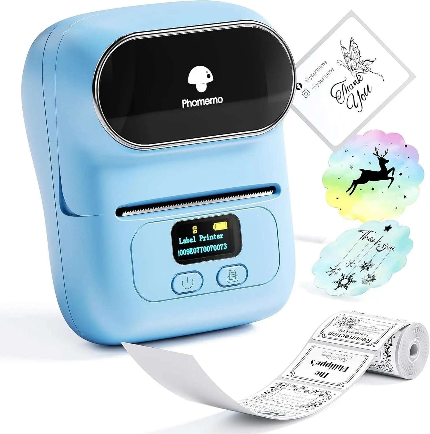 Smart M110 Mini Bluetooth Label Printer Splashis Address Label Printer Affordable Printer Amazon Seller Tools Android Printer App Printer Back To School Bakery Labels Barcode Label Printer Barcode Label Printer Portable barcode printer Battery