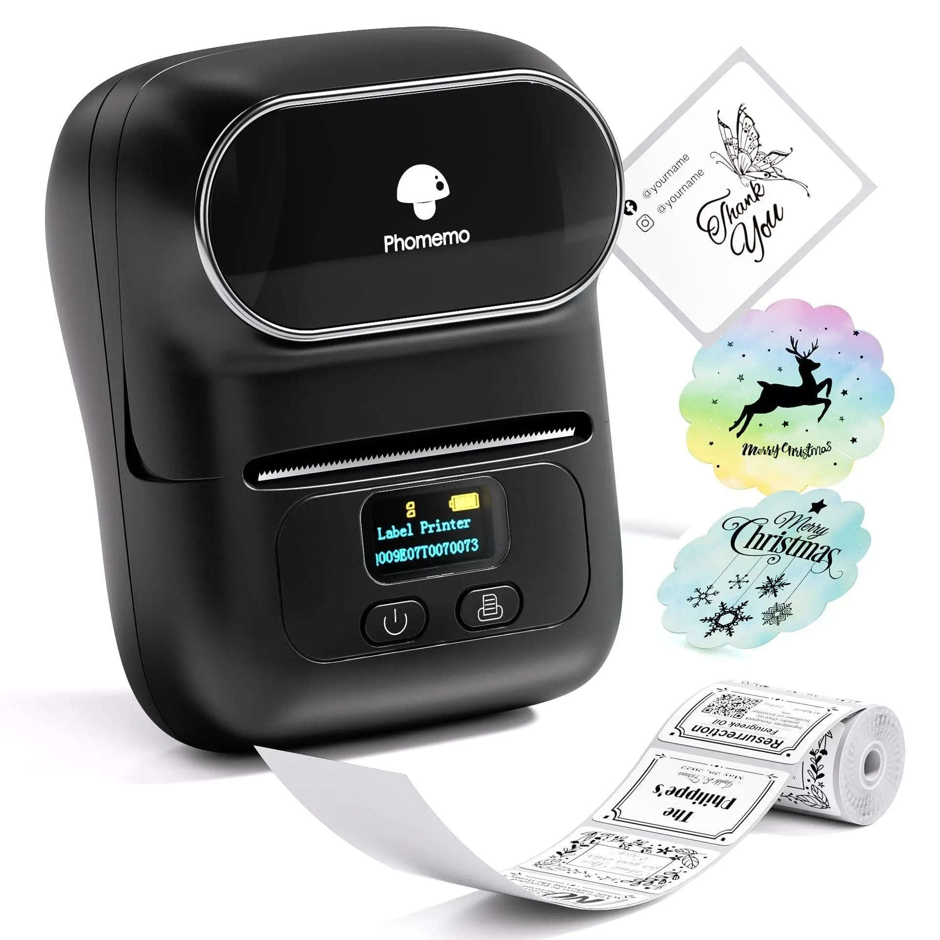 Smart M110 Mini Bluetooth Label Printer Splashis Address Label Printer Affordable Printer Amazon Seller Tools Android Printer App Printer Back To School Bakery Labels Barcode Label Printer Barcode Label Printer Portable barcode printer Battery