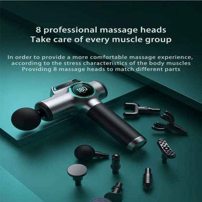 Smart percussion massage gun with display — primary view Main image