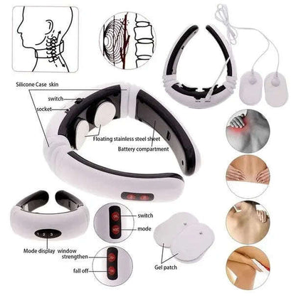 Smart Pulse Neck Massager & Body Pads Splashis body massage pads electric pulse neck massager EMS muscle stimulation EMS neck massager gift for dad gift for mom muscle stimulator neck neck and shoulder massager neck pain relief device neck