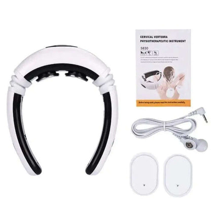 Smart Pulse Neck Massager & Body Pads Splashis body massage pads electric pulse neck massager EMS muscle stimulation EMS neck massager gift for dad gift for mom muscle stimulator neck neck and shoulder massager neck pain relief device neck