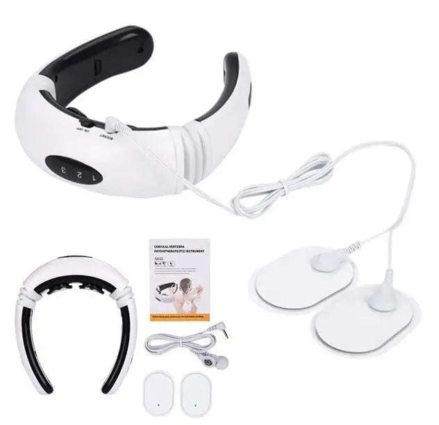 Smart Pulse Neck Massager & Body Pads Splashis body massage pads electric pulse neck massager EMS muscle stimulation EMS neck massager gift for dad gift for mom muscle stimulator neck neck and shoulder massager neck pain relief device neck