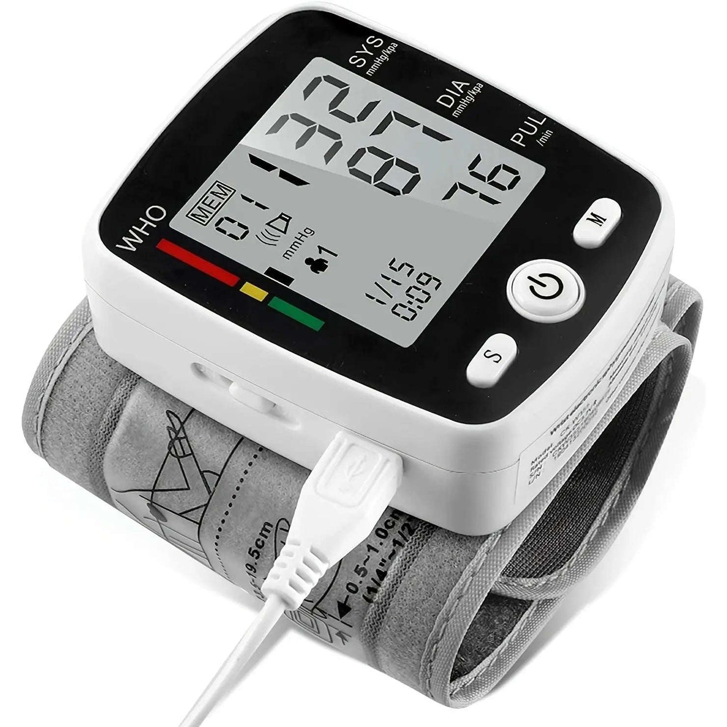 Smart Wrist Blood Pressure Monitor Splashis 180-Memory Dual User 45 second blood pressure accessible health monitor accurate BP monitor affordable health monitor AFib detector aging in place device automatic blood pressure cuff Automatic BP