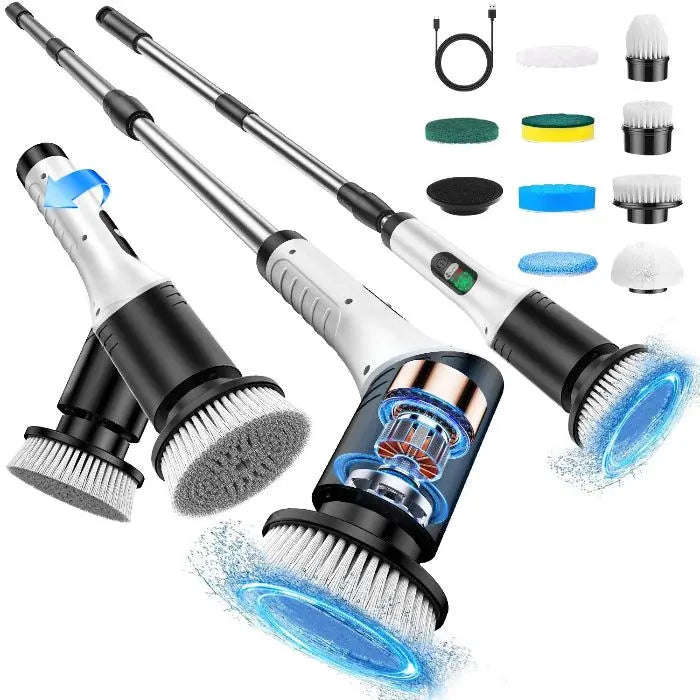 Spin Cordless Electric Scrubber Splashis 25w-power-scrubber 360-degree-rotating-brush accessibility apartment living bathroom cleaner bathroom makeover bathroom-cleaning-tool best seller car cleaning cleaning brush cleaning gadget cleaning