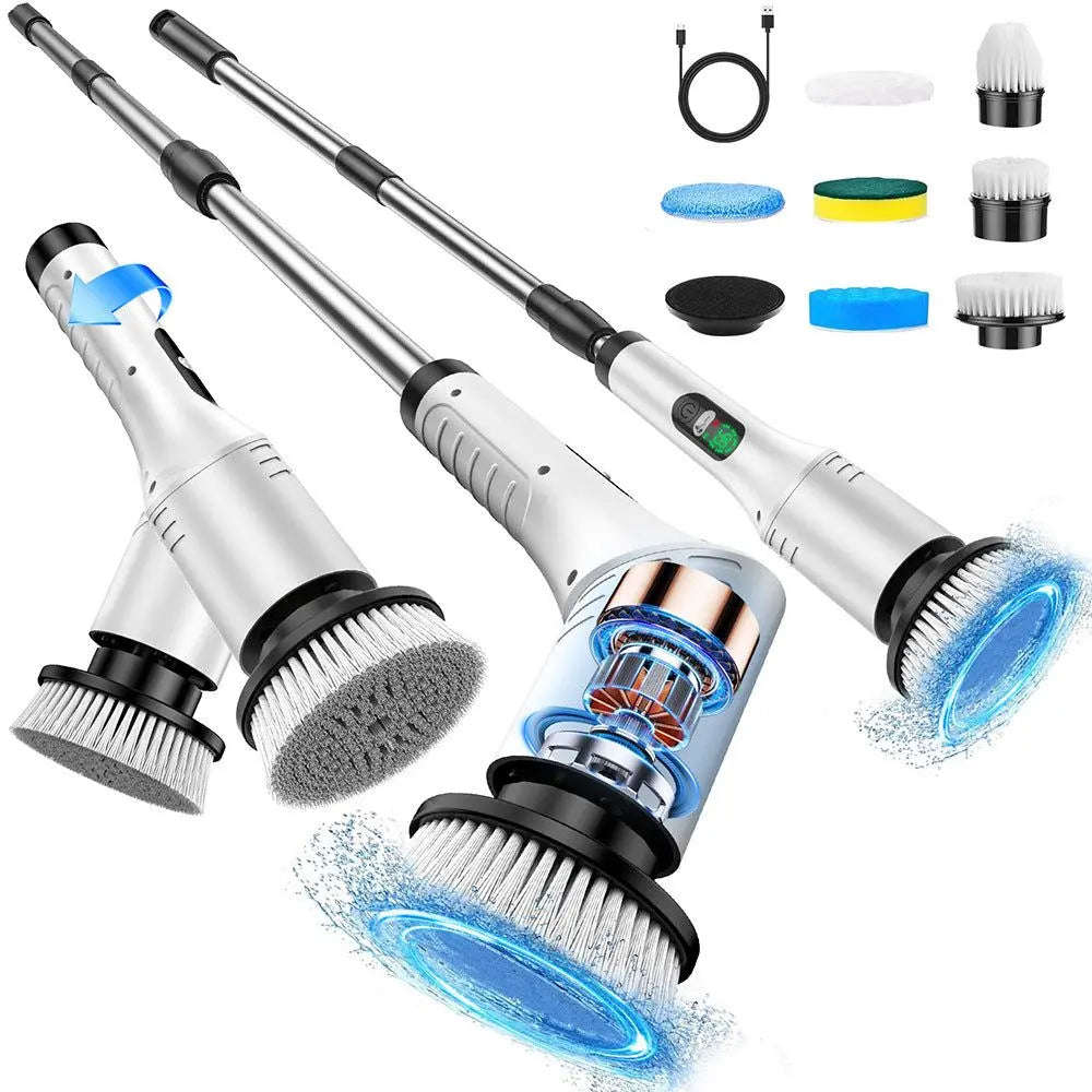 Spin Cordless Electric Scrubber Splashis 25w-power-scrubber 360-degree-rotating-brush accessibility apartment living bathroom cleaner bathroom makeover bathroom-cleaning-tool best seller car cleaning cleaning brush cleaning gadget cleaning