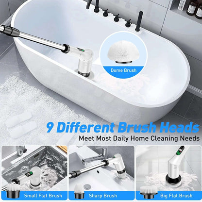 Spin Cordless Electric Scrubber Splashis 25w-power-scrubber 360-degree-rotating-brush accessibility apartment living bathroom cleaner bathroom makeover bathroom-cleaning-tool best seller car cleaning cleaning brush cleaning gadget cleaning