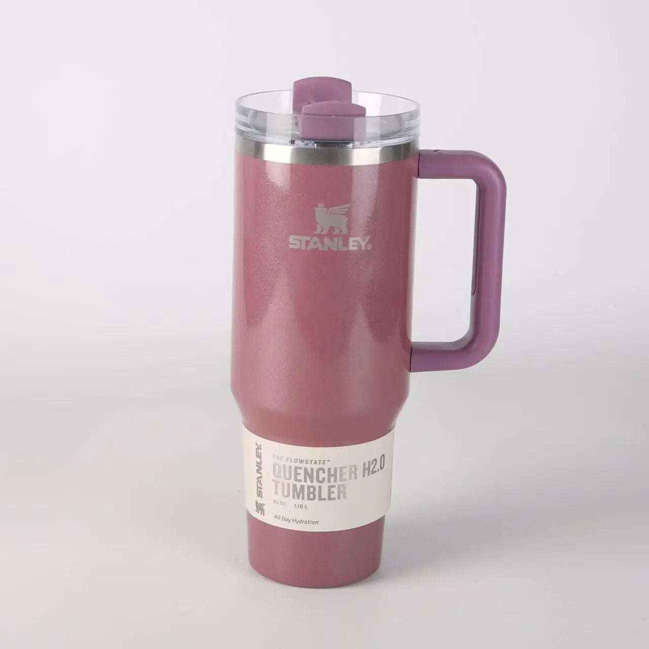 64oz insulated stainless steel tumbler with handle and straw — additional view 7