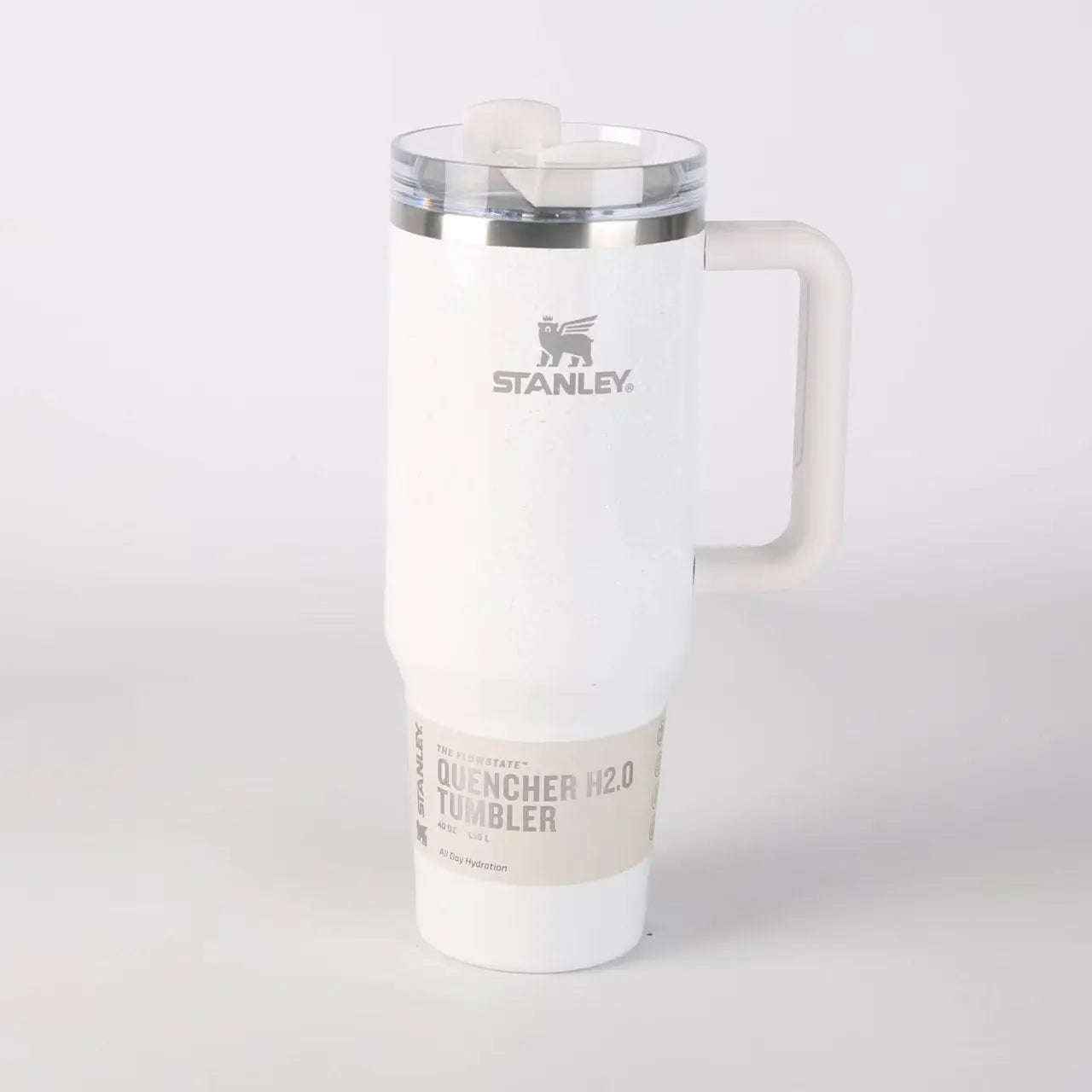 64oz insulated stainless steel tumbler with handle and straw — additional view 2