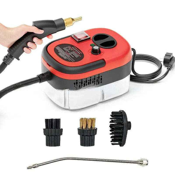 Turbo High-Pressure Steam Cleaner - Powerful Turbo Steam Cleaner for Deep Cleaning-Electric Window Cleaners-Splashis-Color:Red Standard Set-Product specifications:UK 220V-Splashis