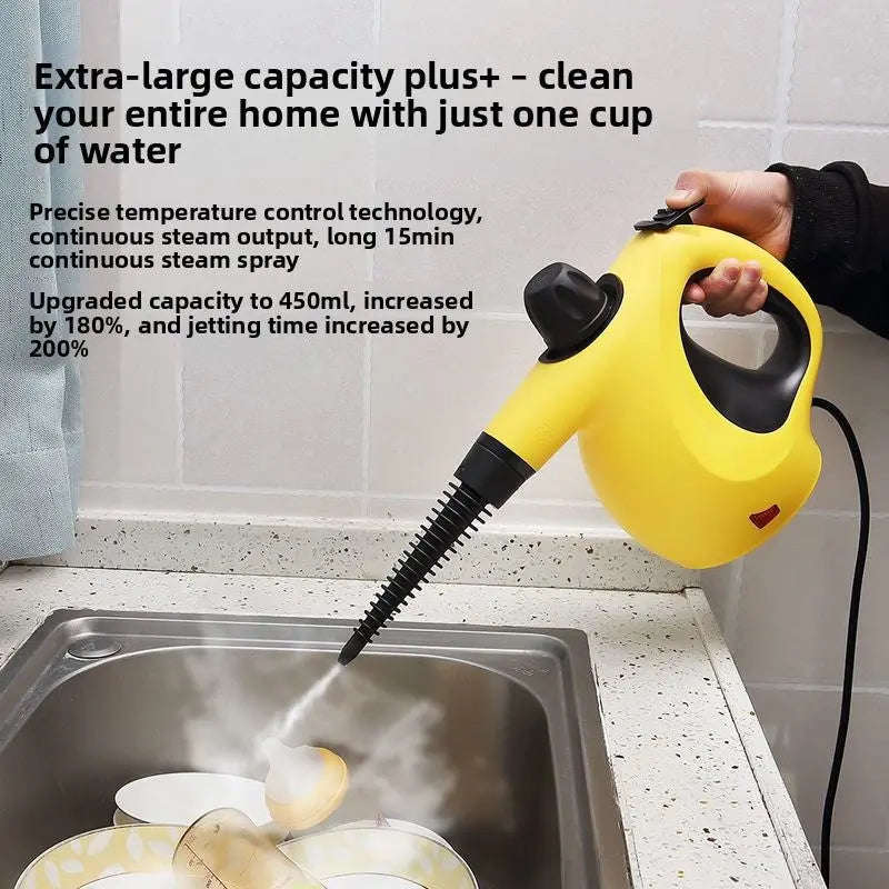 Turbo Steam Multi-Function Cleaner Splashis 12 In 1 Steam Cleaner 900W Steam Cleaner Allergen Remover Allergy Friendly As Seen On TikTok Auto Detailing Baby Safe Cleaner Bacteria Killer Bathroom Essentials Bathroom Steam Cleaner Before And