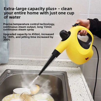 Turbo Steam Multi-Function Cleaner Splashis 12 In 1 Steam Cleaner 900W Steam Cleaner Allergen Remover Allergy Friendly As Seen On TikTok Auto Detailing Baby Safe Cleaner Bacteria Killer Bathroom Essentials Bathroom Steam Cleaner Before And