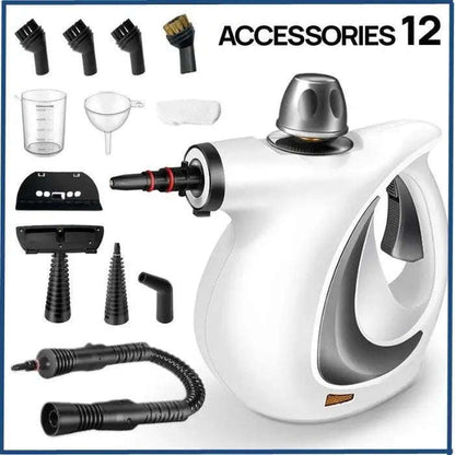Turbo Steam Multi-Function Cleaner Splashis 12 In 1 Steam Cleaner 900W Steam Cleaner Allergen Remover Allergy Friendly As Seen On TikTok Auto Detailing Baby Safe Cleaner Bacteria Killer Bathroom Essentials Bathroom Steam Cleaner Before And