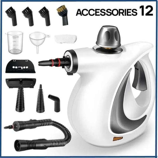 Turbo Steam Multi-Function Cleaner Splashis 12 In 1 Steam Cleaner 900W Steam Cleaner Allergen Remover Allergy Friendly As Seen On TikTok Auto Detailing Baby Safe Cleaner Bacteria Killer Bathroom Essentials Bathroom Steam Cleaner Before And