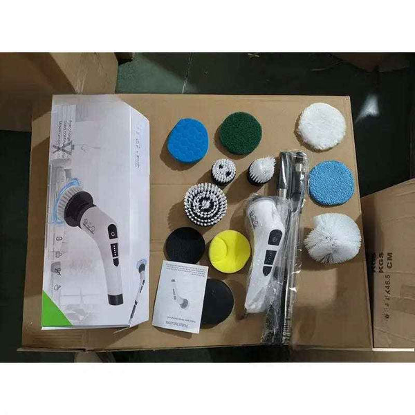 Electric cleaning brush with attachments — additional view 10