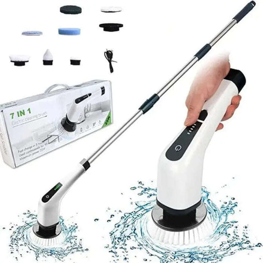 Ultimate Electric Cleaning Brush 7-9 IN 1 Splashis adjustable cleaning brush adjustable length amazon alternative apartment cleaning tools apartment living arthritis-friendly bathroom cleaner bathroom cleaning brush bathroom cleaning gadgets