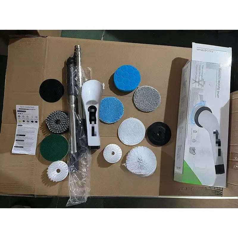 Ultimate Electric Cleaning Brush 7-9 in 1 for Effortless Cleaning Solutions-Cleaning Appliances-Splashis-Color:Round Head 9-Pcs-Splashis