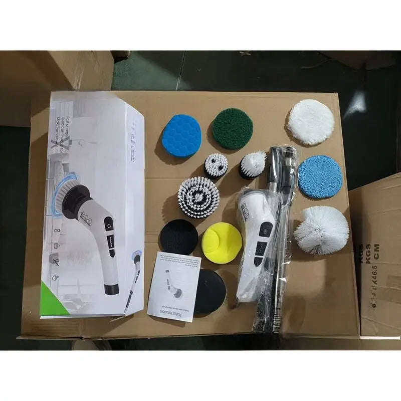 Ultimate Electric Cleaning Brush 7-9 IN 1 Splashis adjustable cleaning brush adjustable length amazon alternative apartment cleaning tools apartment living arthritis-friendly bathroom cleaner bathroom cleaning brush bathroom cleaning gadgets