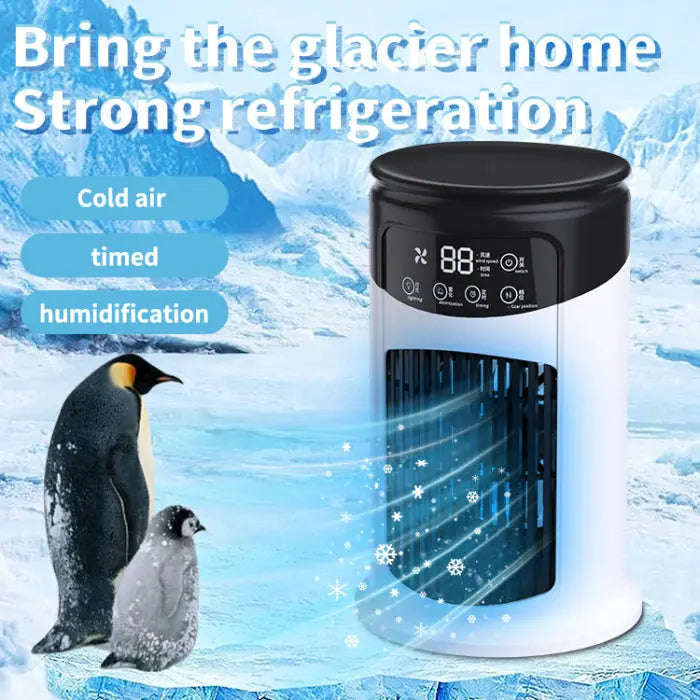 Ultra-Compact Desktop Air Cooler Splashis 3-speed cooling fan 5-star cooling device 5W cooling device adjustable air cooler adjustable vent cooler aesthetic cooling device aesthetic tech gadget affordable air conditioning airbnb essential