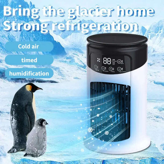 Ultra-Compact Desktop Air Cooler Splashis 3-speed cooling fan 5-star cooling device 5W cooling device adjustable air cooler adjustable vent cooler aesthetic cooling device aesthetic tech gadget affordable air conditioning airbnb essential