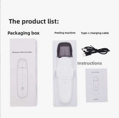 Ultrasonic Skin Spatula Peeling Device Splashis 75g face device ABS face device acne prone skin device acne treatment device aesthetic device affordable ultrasonic device anti-aging facial device at home facial beauty device free shipping