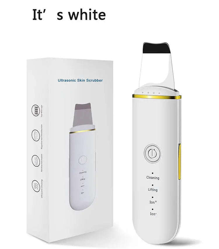 Ultrasonic Skin Spatula Peeling Device Splashis 75g face device ABS face device acne prone skin device acne treatment device aesthetic device affordable ultrasonic device anti-aging facial device at home facial beauty device free shipping