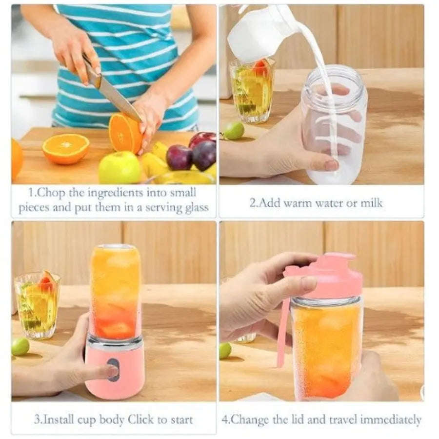 USB Portable Smoothie Blender Splashis 500ml-blender battery-blender best-travel-blender blender-bottle blendjet-alternative bpa-free-blender camping-blender cheap-portable-blender college-student-gift compact-blender cordless-blender