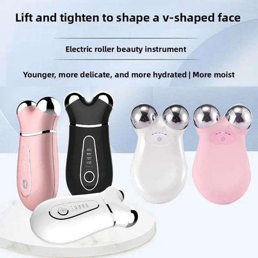 V-Shape EMS Facial Massager Splashis anti aging device beauty device EMS face toner EMS facial massager face lift tool face lifting device face massager face roller electric face sculpting facial muscle toner facial toning gift for her jawline