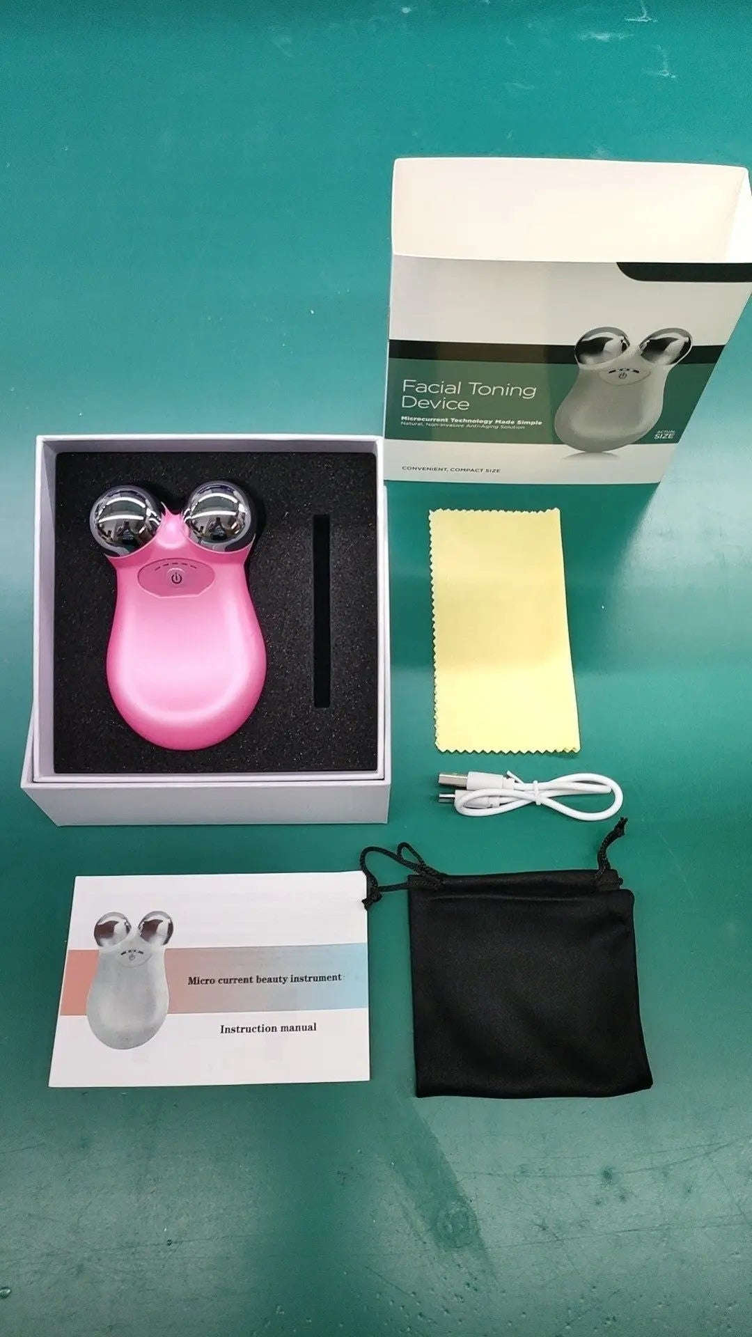 V-Shape EMS Facial Massager Splashis anti aging device beauty device EMS face toner EMS facial massager face lift tool face lifting device face massager face roller electric face sculpting facial muscle toner facial toning gift for her jawline