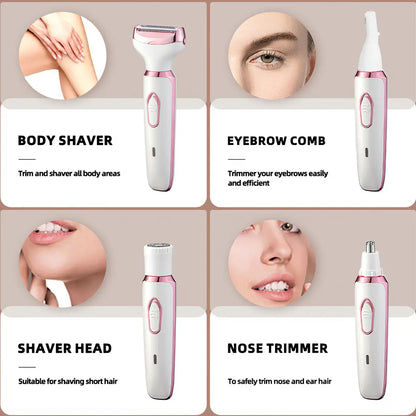 Multi-Functional 4-in-1 Women's Electric Razor