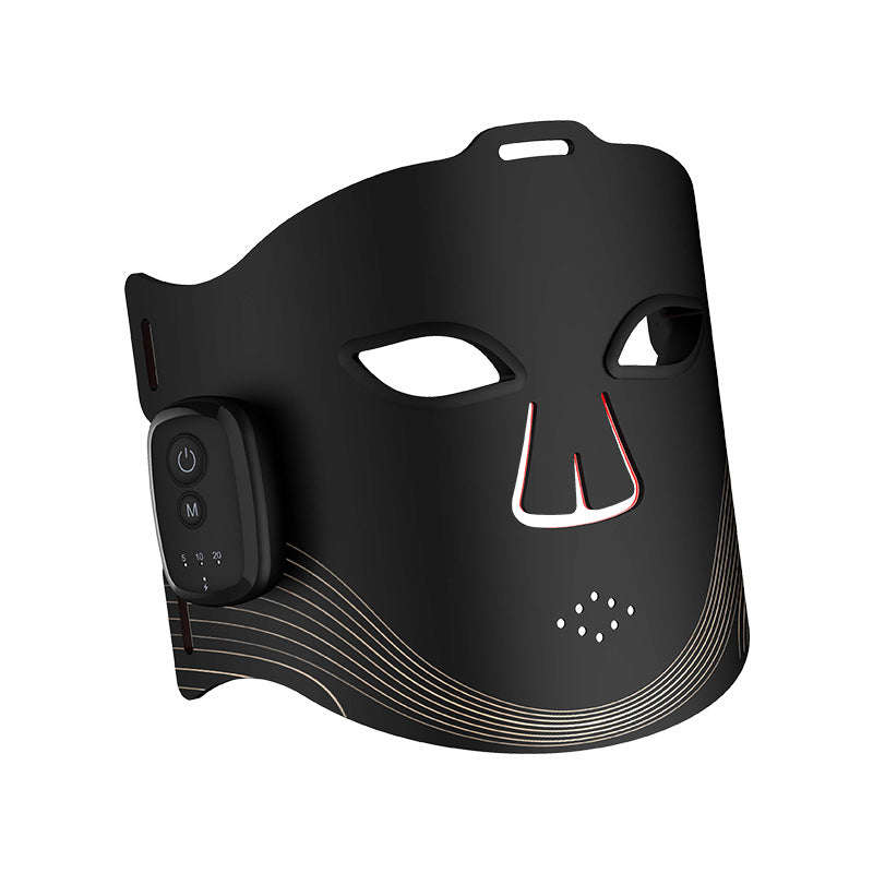 Wireless LED Photon Therapy Facial Mask Splashis 10000-hour-LEDs 2000mAh-battery 252-LED-chips 470nm-blue-light 520nm-green-light 590nm-yellow-light 630nm-red-light 850nm-infrared acne-treatment-LED affordable-premium age-defying-technology