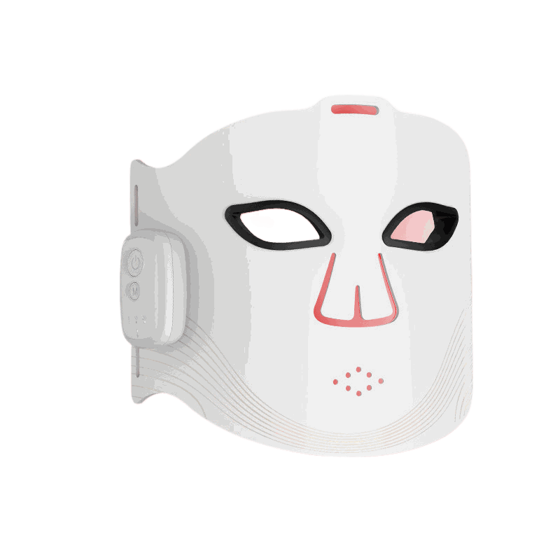 Wireless LED Photon Therapy Facial Mask Splashis 10000-hour-LEDs 2000mAh-battery 252-LED-chips 470nm-blue-light 520nm-green-light 590nm-yellow-light 630nm-red-light 850nm-infrared acne-treatment-LED affordable-premium age-defying-technology