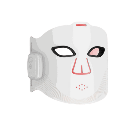 Wireless LED Photon Therapy Facial Mask Splashis 10000-hour-LEDs 2000mAh-battery 252-LED-chips 470nm-blue-light 520nm-green-light 590nm-yellow-light 630nm-red-light 850nm-infrared acne-treatment-LED affordable-premium age-defying-technology