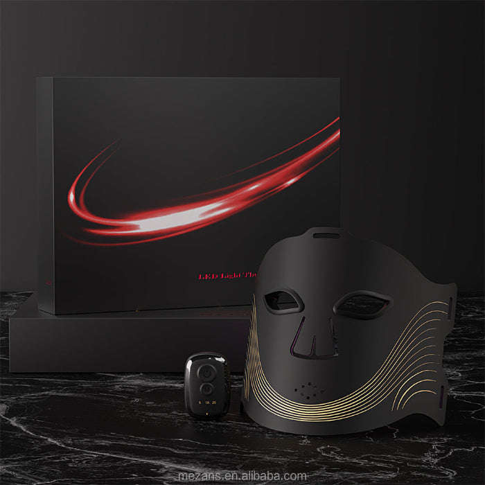 Wireless LED Photon Therapy Facial Mask Splashis 10000-hour-LEDs 2000mAh-battery 252-LED-chips 470nm-blue-light 520nm-green-light 590nm-yellow-light 630nm-red-light 850nm-infrared acne-treatment-LED affordable-premium age-defying-technology
