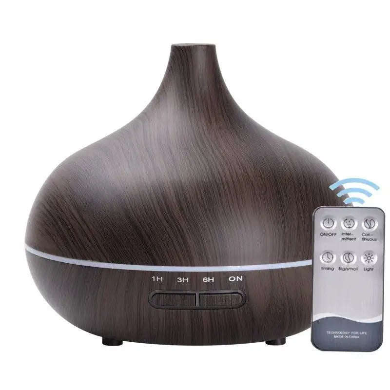 Wood Smart Aromatherapy Diffuser Splashis 20 sqm humidifier 500mL aroma diffuser 500ml-capacity ambient light diffuser aromatherapy  machine with remote aromatherapy humidifier with remote aromatherapy-diffuser auto shut-off  diffuser