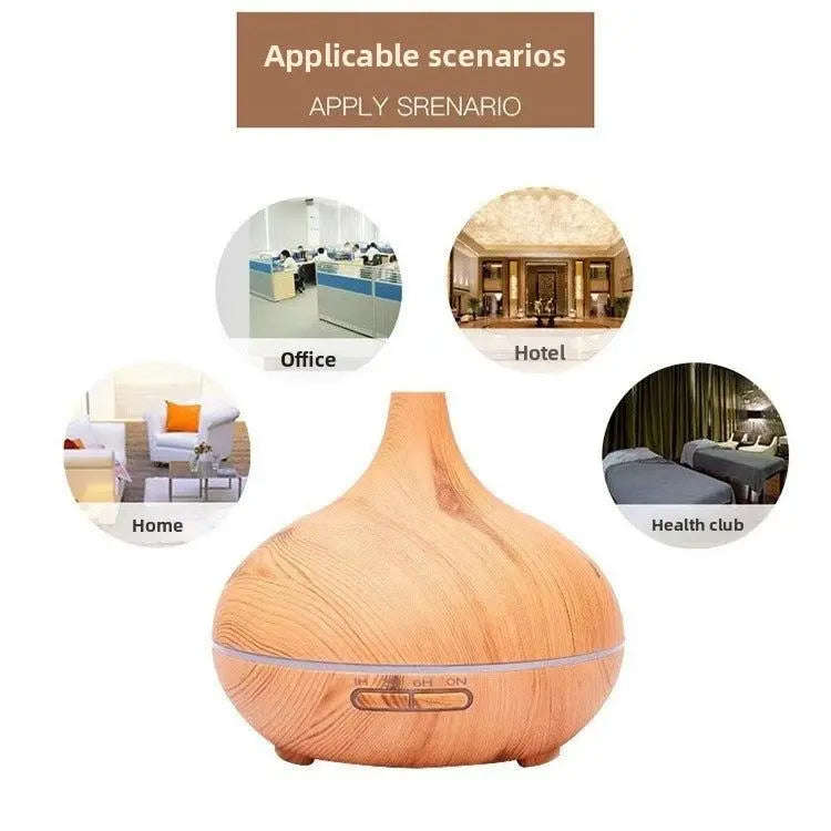 Wood Smart Aromatherapy Diffuser Splashis 20 sqm humidifier 500mL aroma diffuser 500ml-capacity ambient light diffuser aromatherapy  machine with remote aromatherapy humidifier with remote aromatherapy-diffuser auto shut-off  diffuser